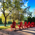 Our backyard oasis sits on Cedar Creek and Cedar Creek Conservation area. Enjoy the evenings on the patio, or mornings with your coffe