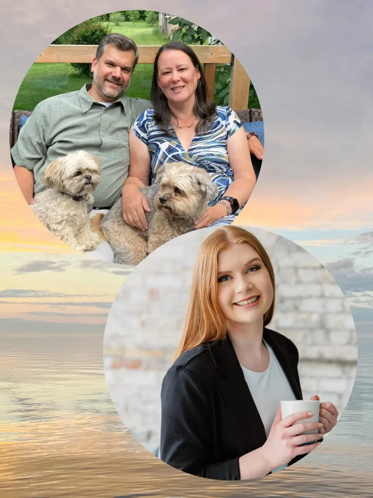 Paul and Kim, and their two doggies, and Faith Dube, your hosts