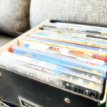 Box of various DVD moviews