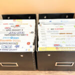 Two boxes of various Wii games.